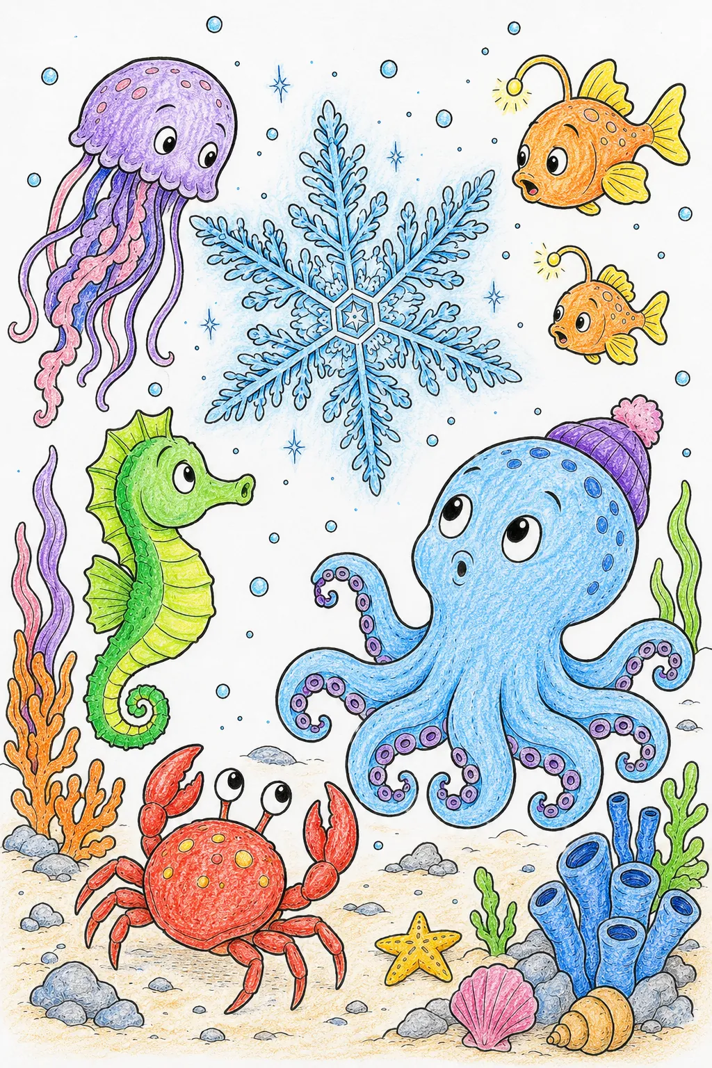 Tiefsee-Schneeflocke: Unterwasser-Winterwunder