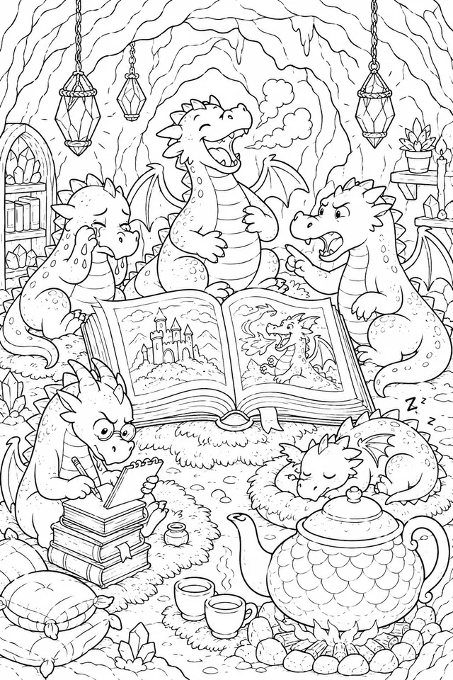 Dragon Book Club: Cosy Reading Circle in the Cave