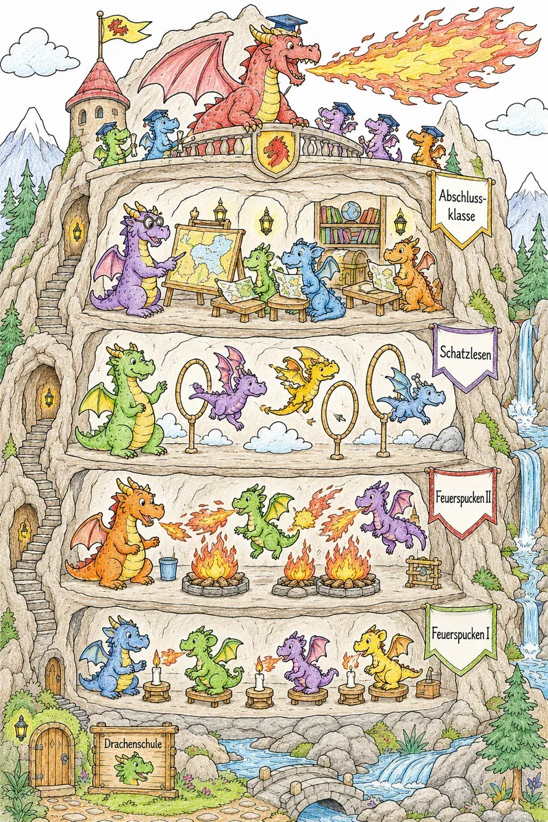 Drachen-Schule: Feuerspucken für Anfänger — Querschnitt