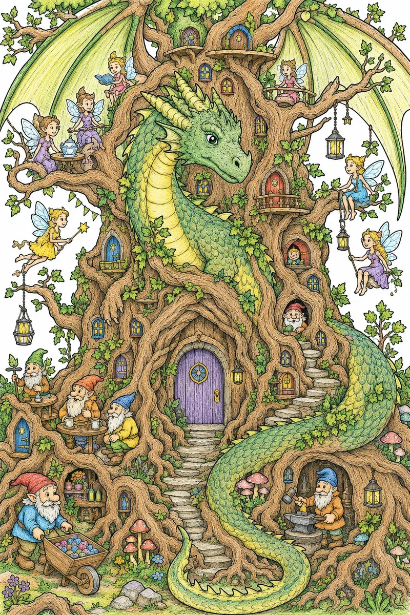 Drache lebt im Uralt-Baum: Perfekte Symbiose seit Jahrhunderten