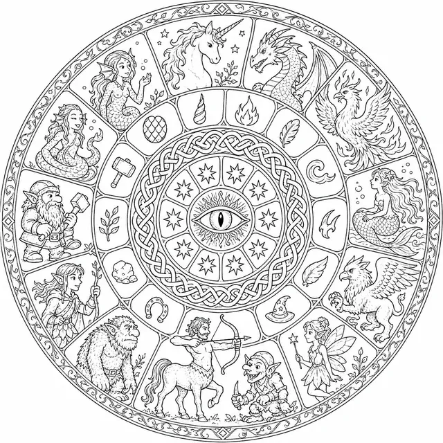 भव्य पौराणिक प्राणी रिंग मंडला: सभी S03 प्राणी