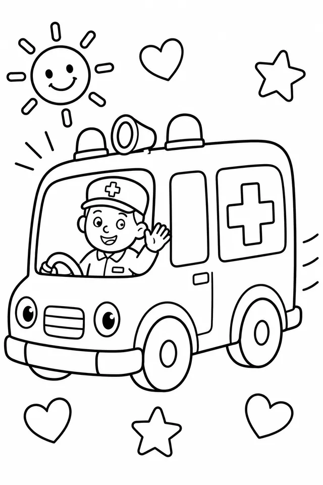 Der weiße Krankenwagen