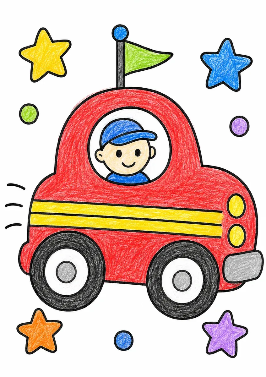 五彩玩具小汽车
