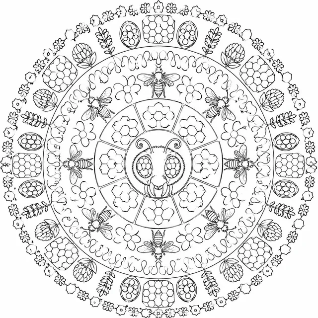 Das Bienen-Honig-Mandala
