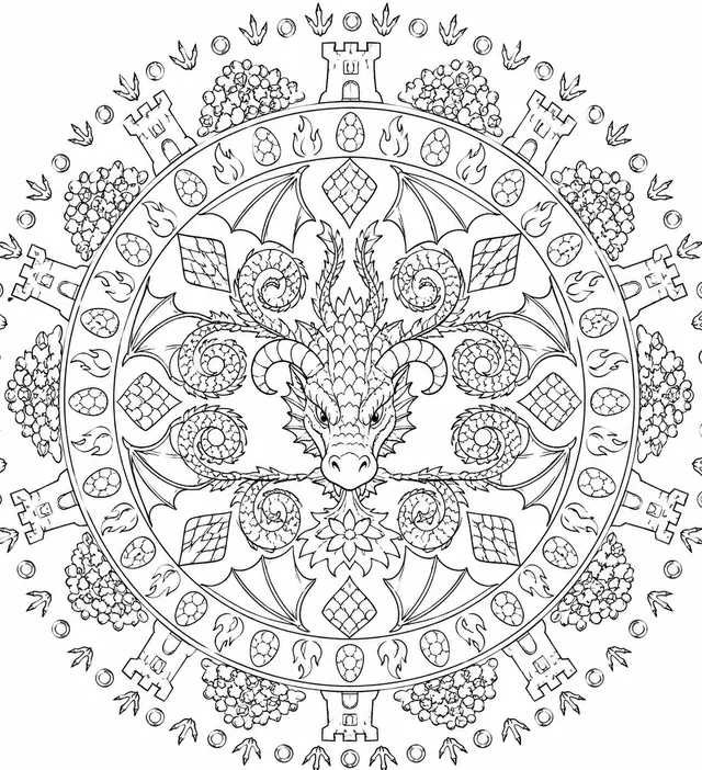 Das Drachen-Feuer-Mandala