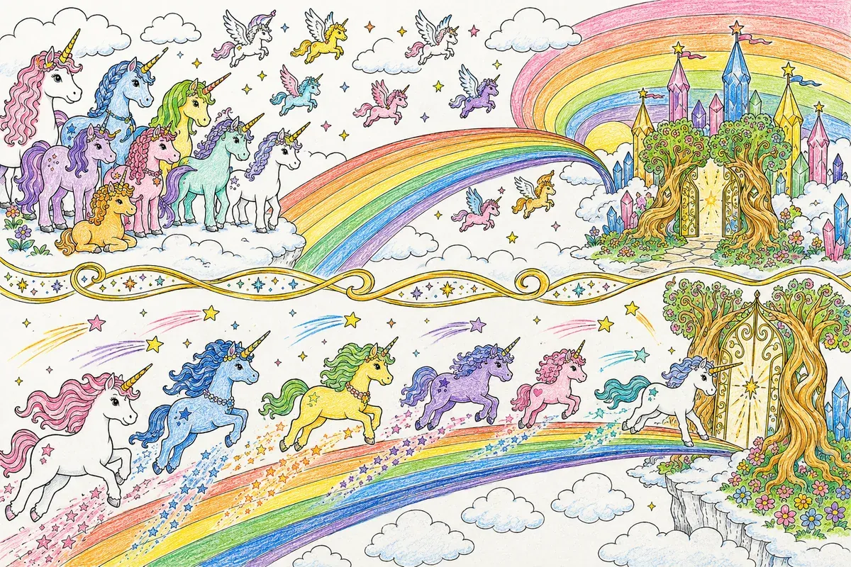Die Einhorn-Regenbogen-Brücke