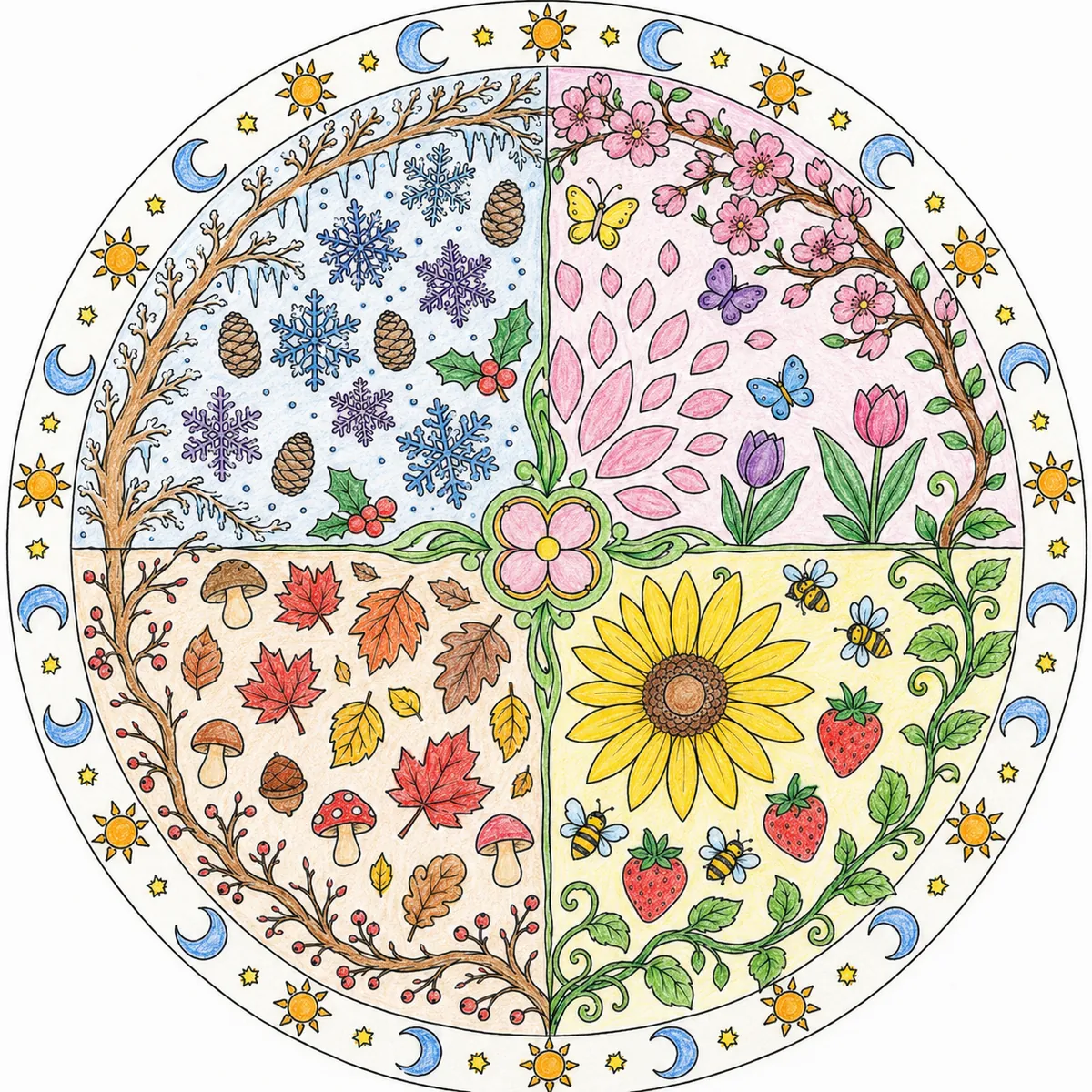 Das Vier-Jahreszeiten-Mandala