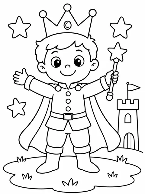 Der kleine Prinz mit der Krone