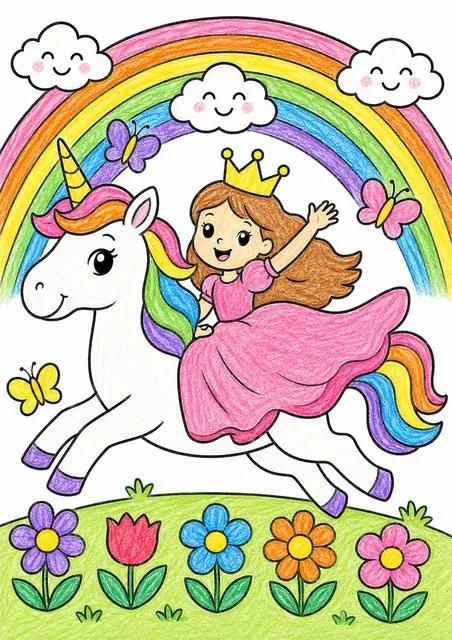 Die Prinzessin reitet ihr Einhorn – So könnte es aussehen