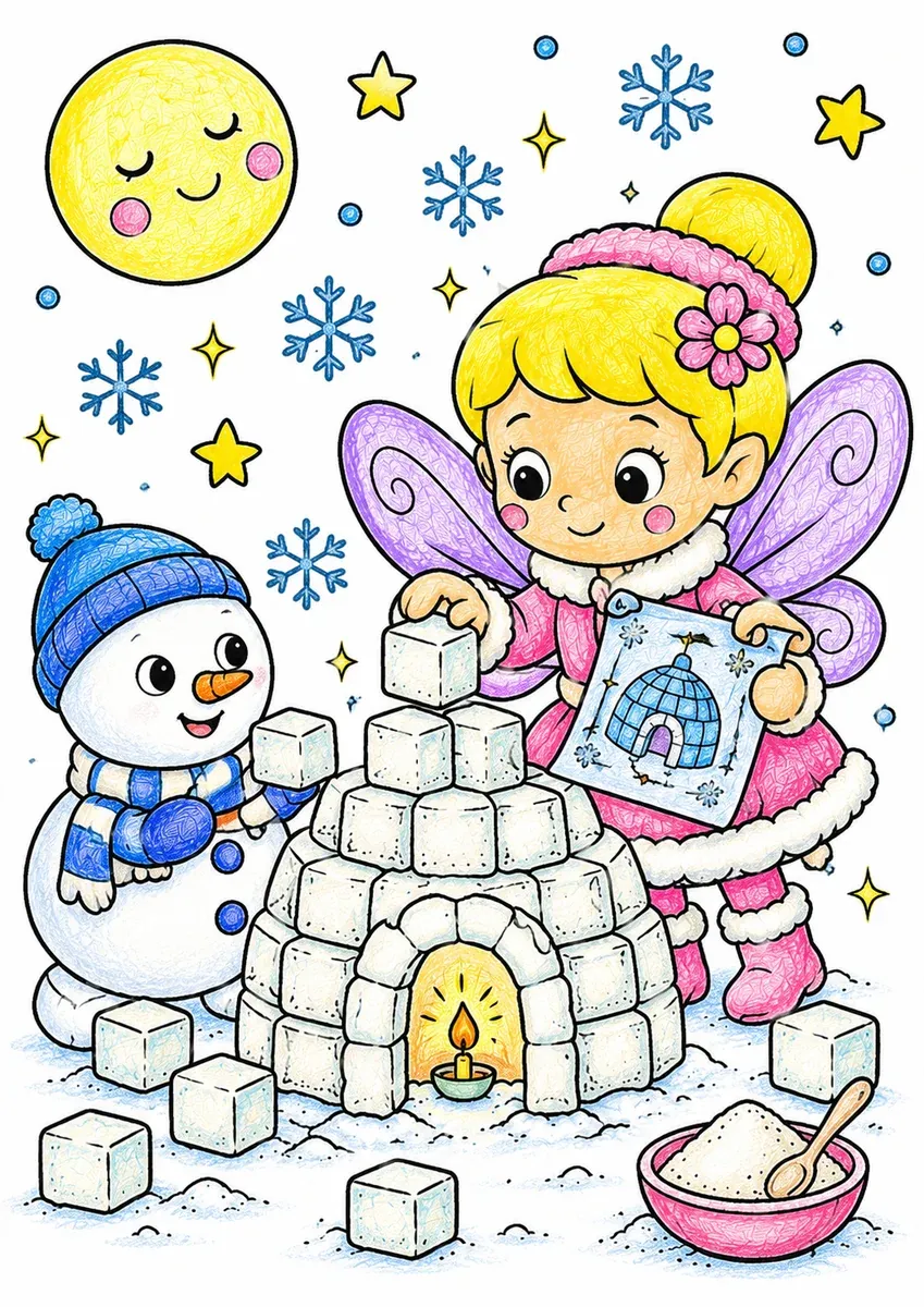 The Fairy Builds an Igloo from Sugar Cubes