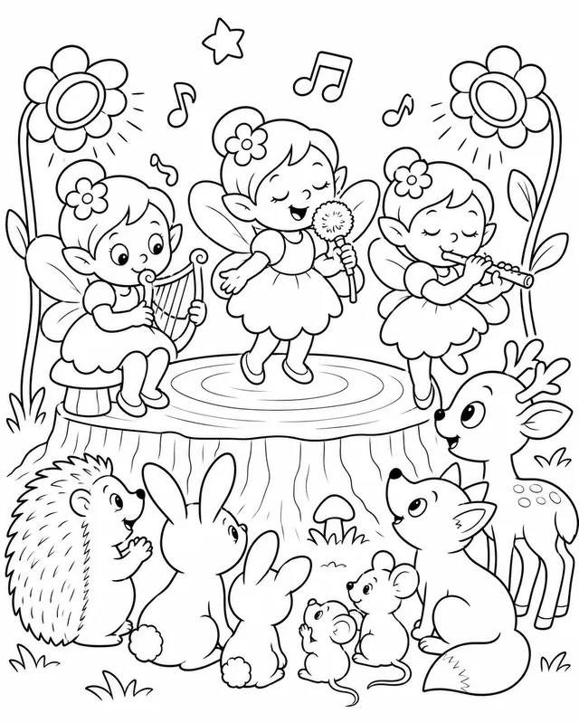 El concierto de hadas para los animales del bosque