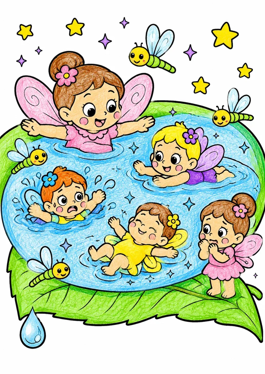 Der Feen-Schwimmkurs im Tautropfen-See