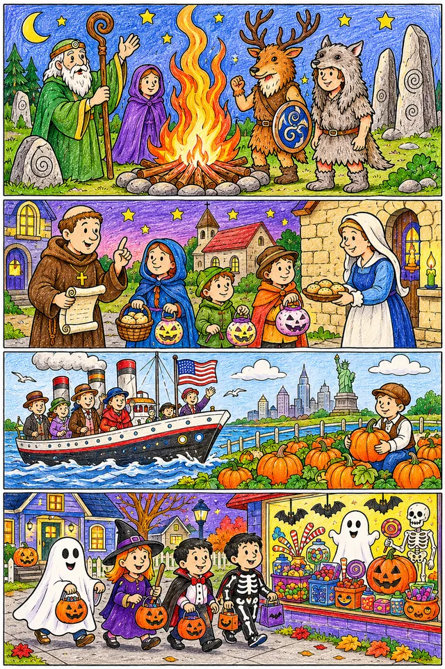 Atlas Halloween: Die Geschichte eines Festes – von Samhain über Allerheiligen bis zum modernen Trick-or-Treat in den USA – So könnte es aussehen