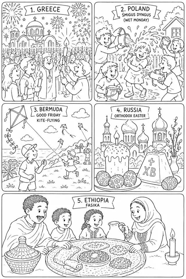 复活节庆典图集：世界各地如何庆祝复活节——从希腊午夜到泼水复活节星期一
