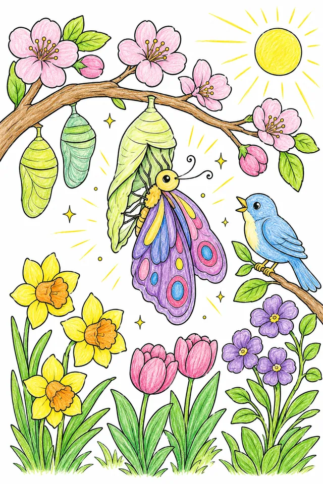 The Butterfly Spirit: A Magical Butterfly Emerges from Its Cocoon — Like Easter Itself a Symbol of Transformation – This is how it could look