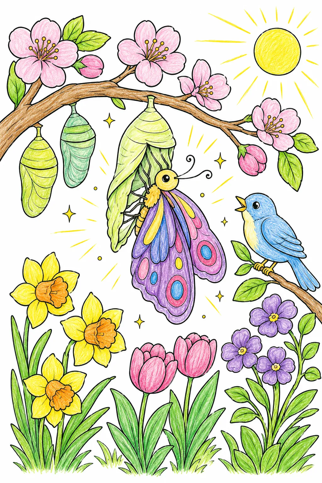 The Butterfly Spirit: A Magical Butterfly Emerges from Its Cocoon — Like Easter Itself a Symbol of Transformation