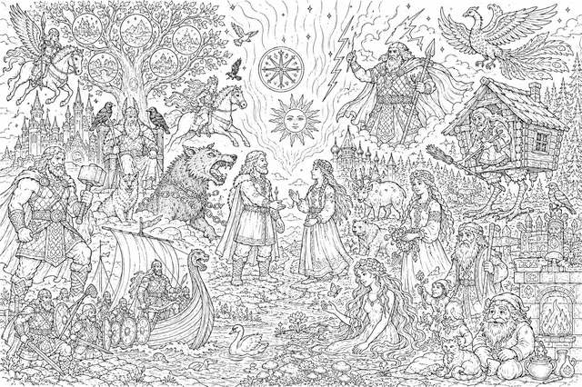 Yggdrasil Finale Mandala: The Grand Closing Mandala of Series S05 – Nordic-Slavic Mythology