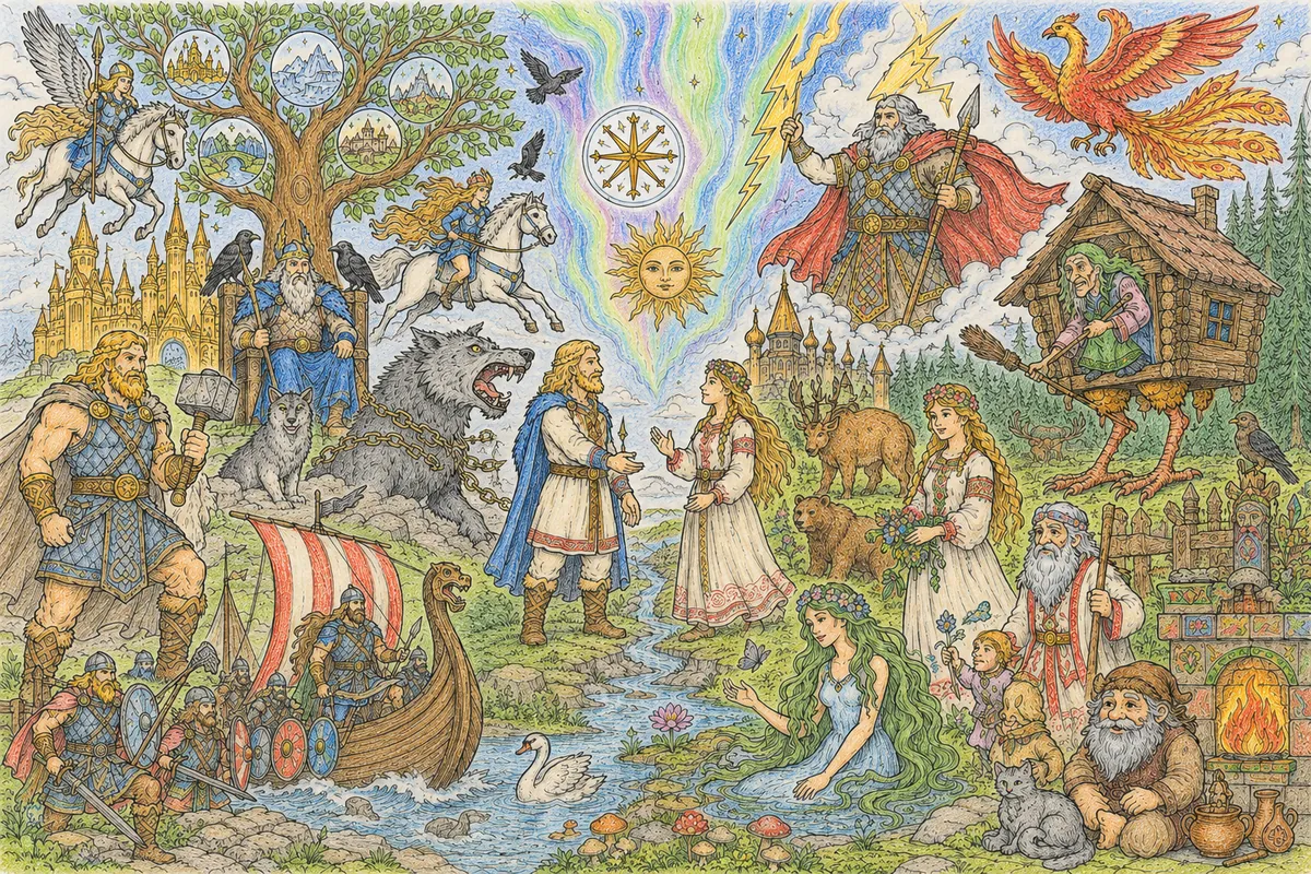 Yggdrasil-Finale-Mandala: Das große Abschlussmandala der Serie S05 – Nordisch-Slawische Mythologie