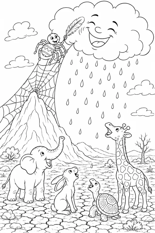 阿南西把雨水带到干涸的平原
