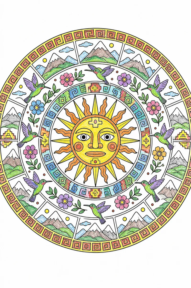印加太阳神曼陀罗