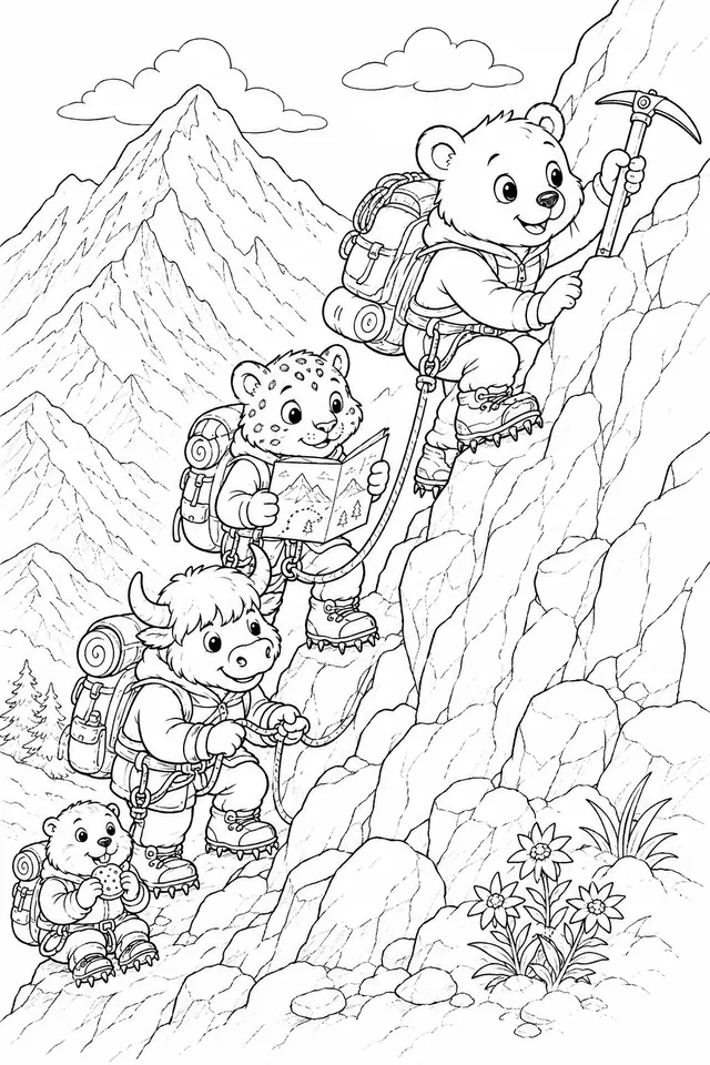 喜马拉雅春季花卉全景