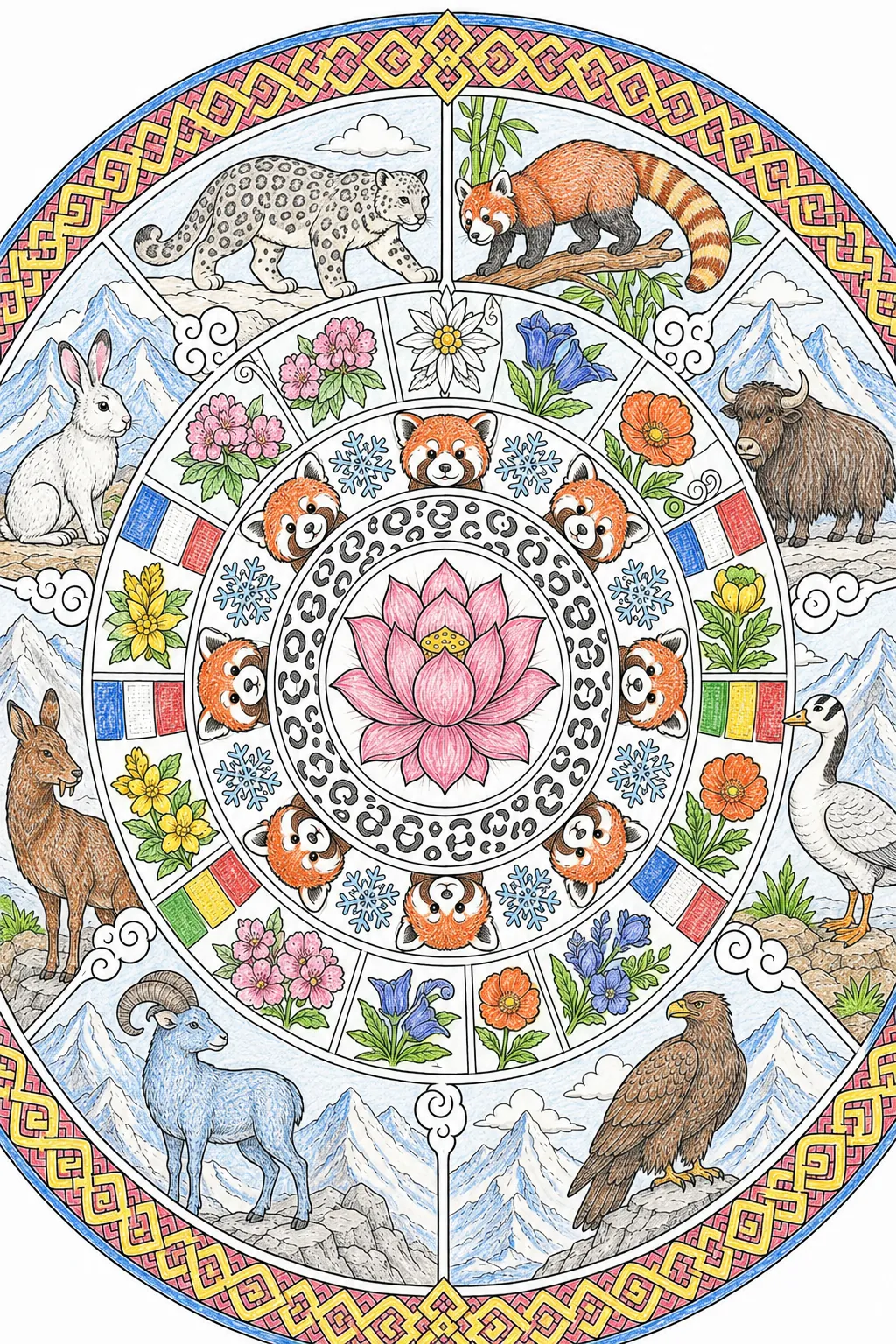 Himalaya-Tier-Mandala