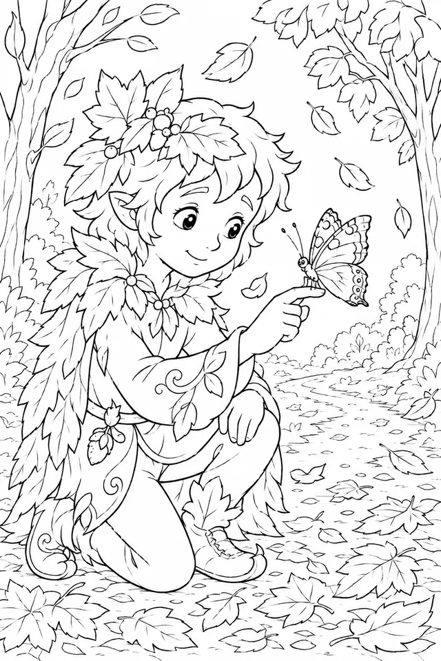 Spring Child Dancing in the April Rain