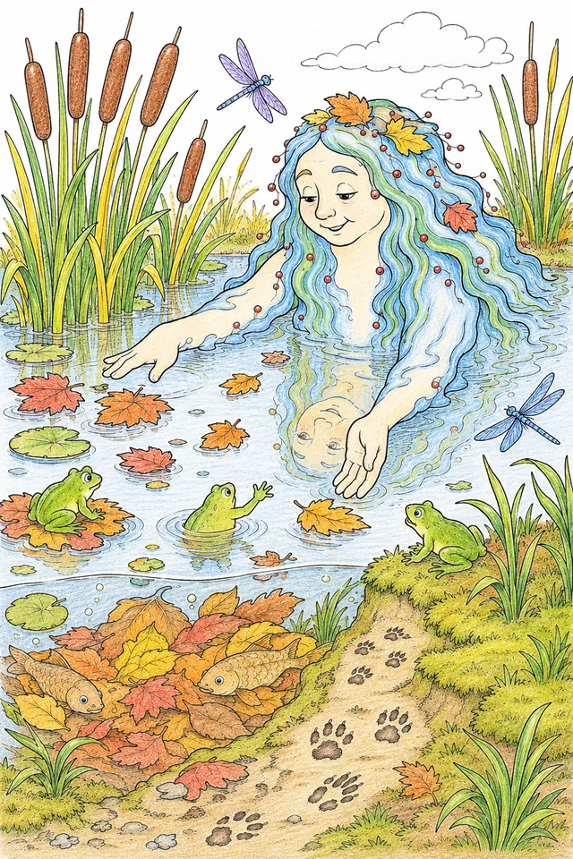 Herbst-Teich-Geist bereitet den Teich auf den Winter vor: Schilf und Stille – So könnte es aussehen