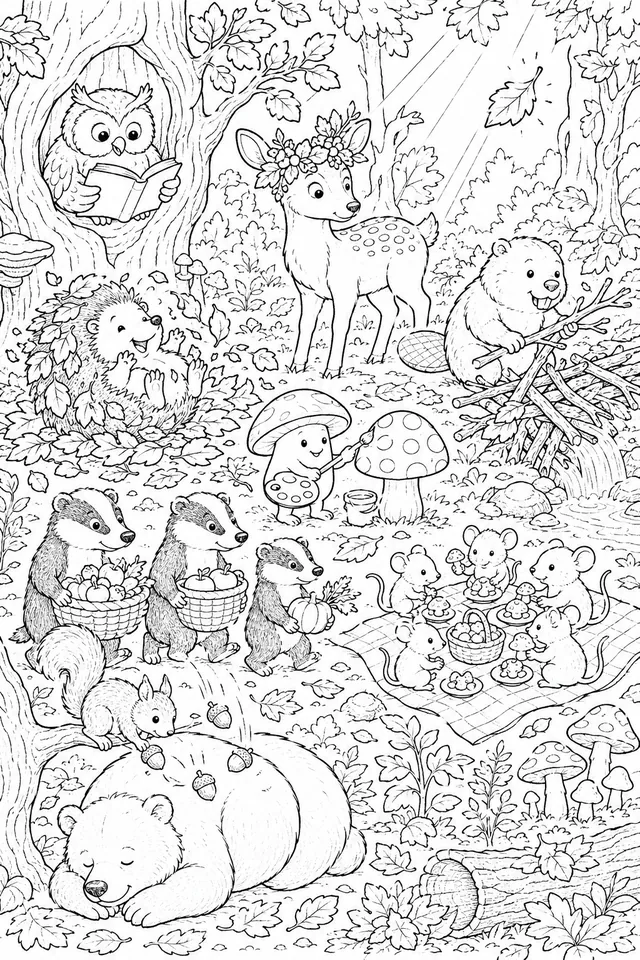 Autumn Forest Clearing Seek-and-Find: Everything At Once in an Autumn Forest Clearing
