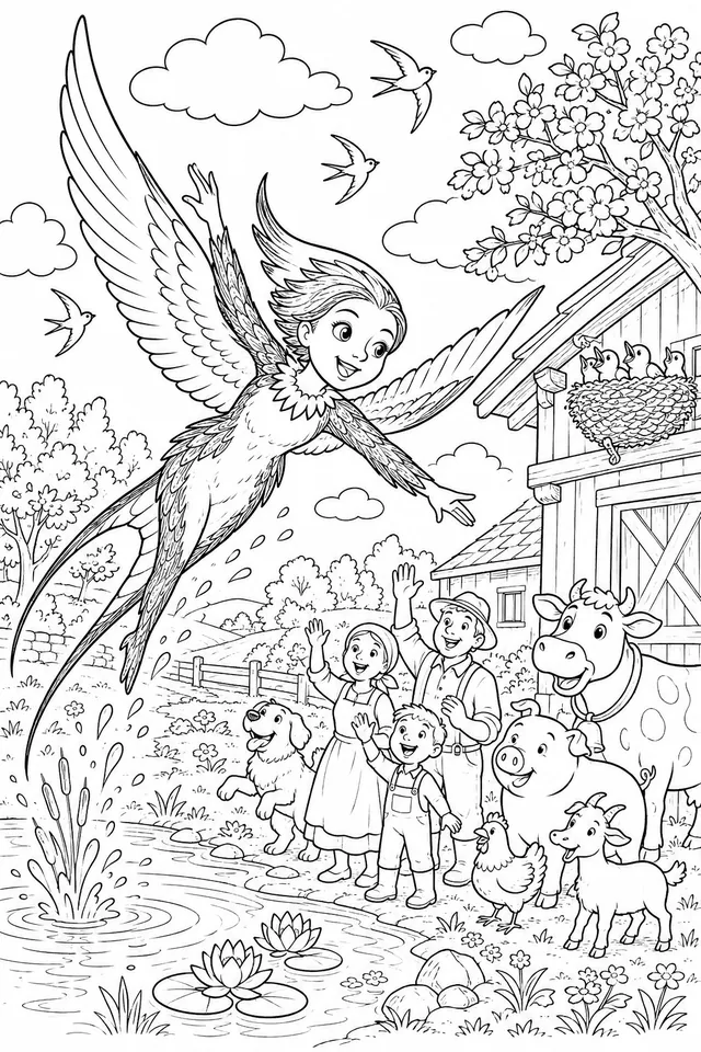 Swallow Spirit Returning in Spring