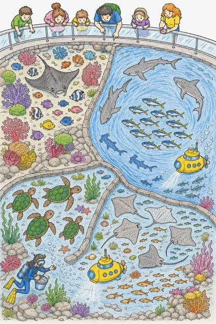 Das Große Aquarium von oben – So könnte es aussehen