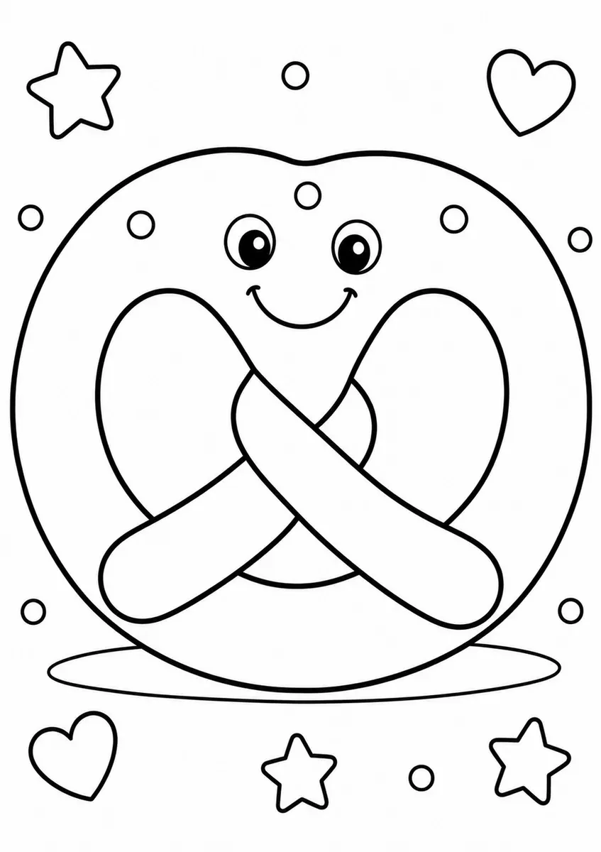 Große Brezel in klassischer Knotenform