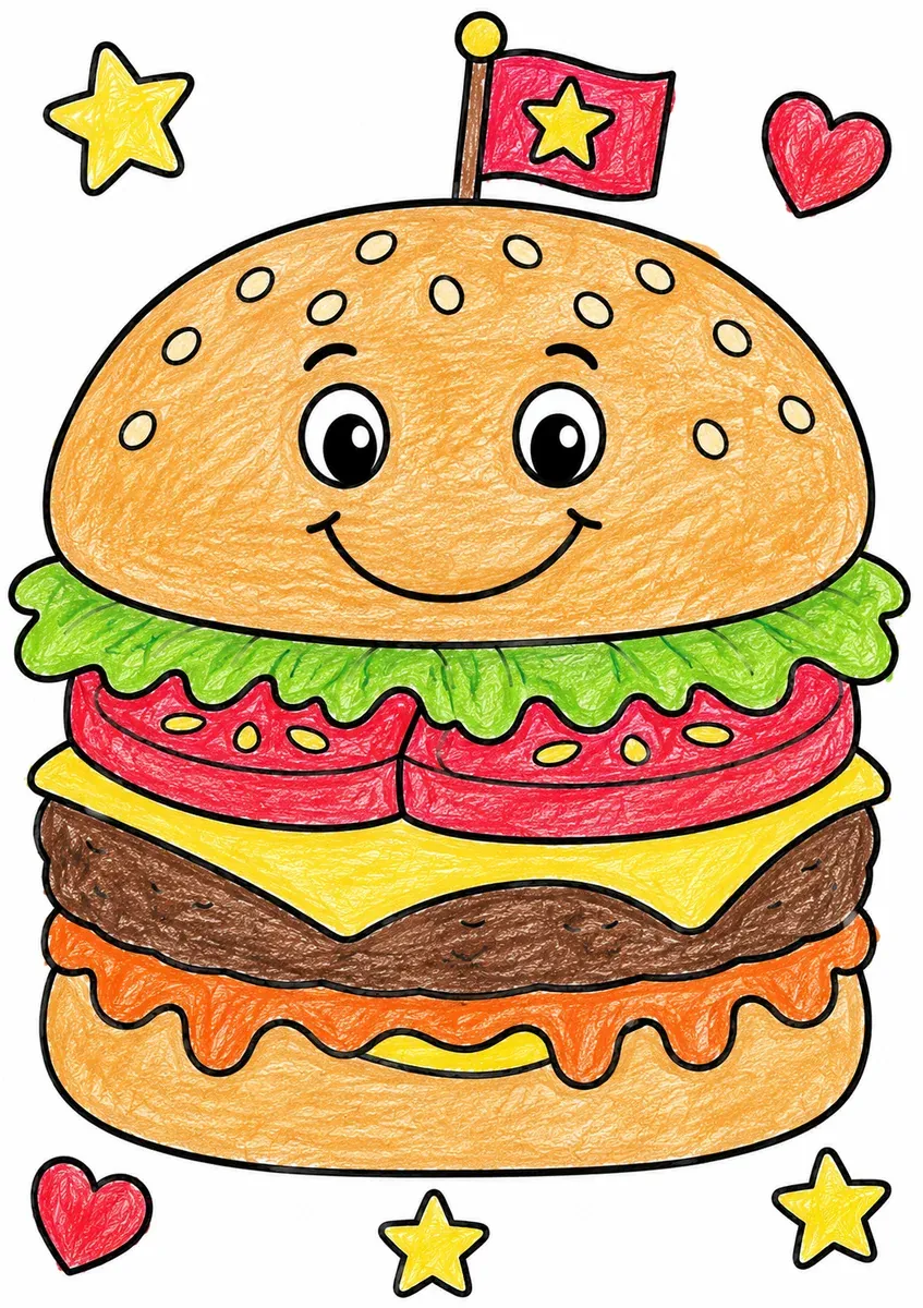 Der große bunte Hamburger