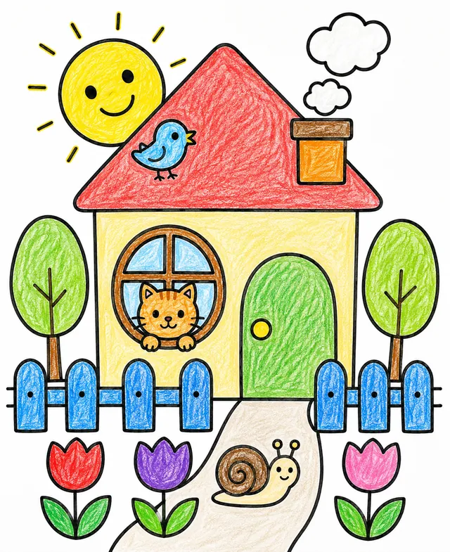 Das kleine bunte Haus – So könnte es aussehen