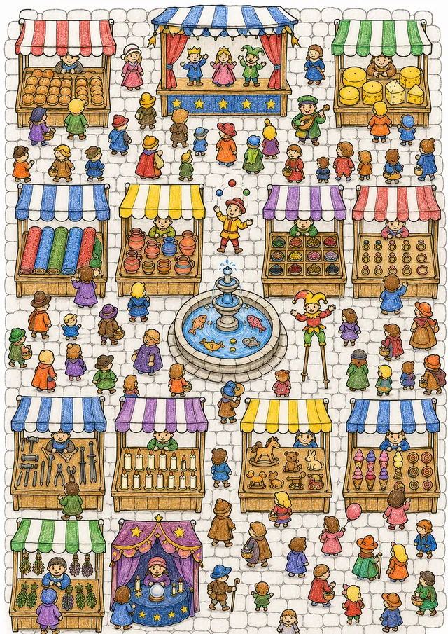 Der Mittelalter-Markt von oben – So könnte es aussehen