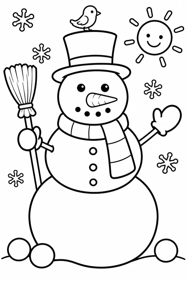 Der dicke Schneemann