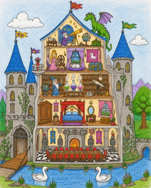 Das Traumschloss im Querschnitt – So könnte es aussehen