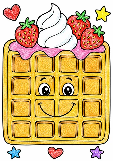 Die große Waffel mit Gesicht – So könnte es aussehen