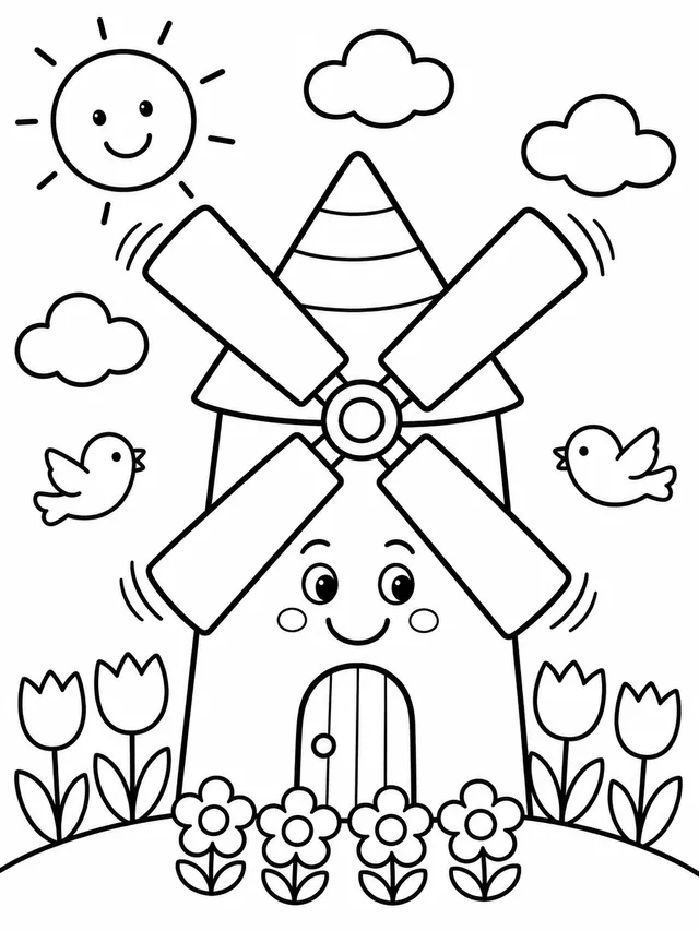 Die bunte Windmühle