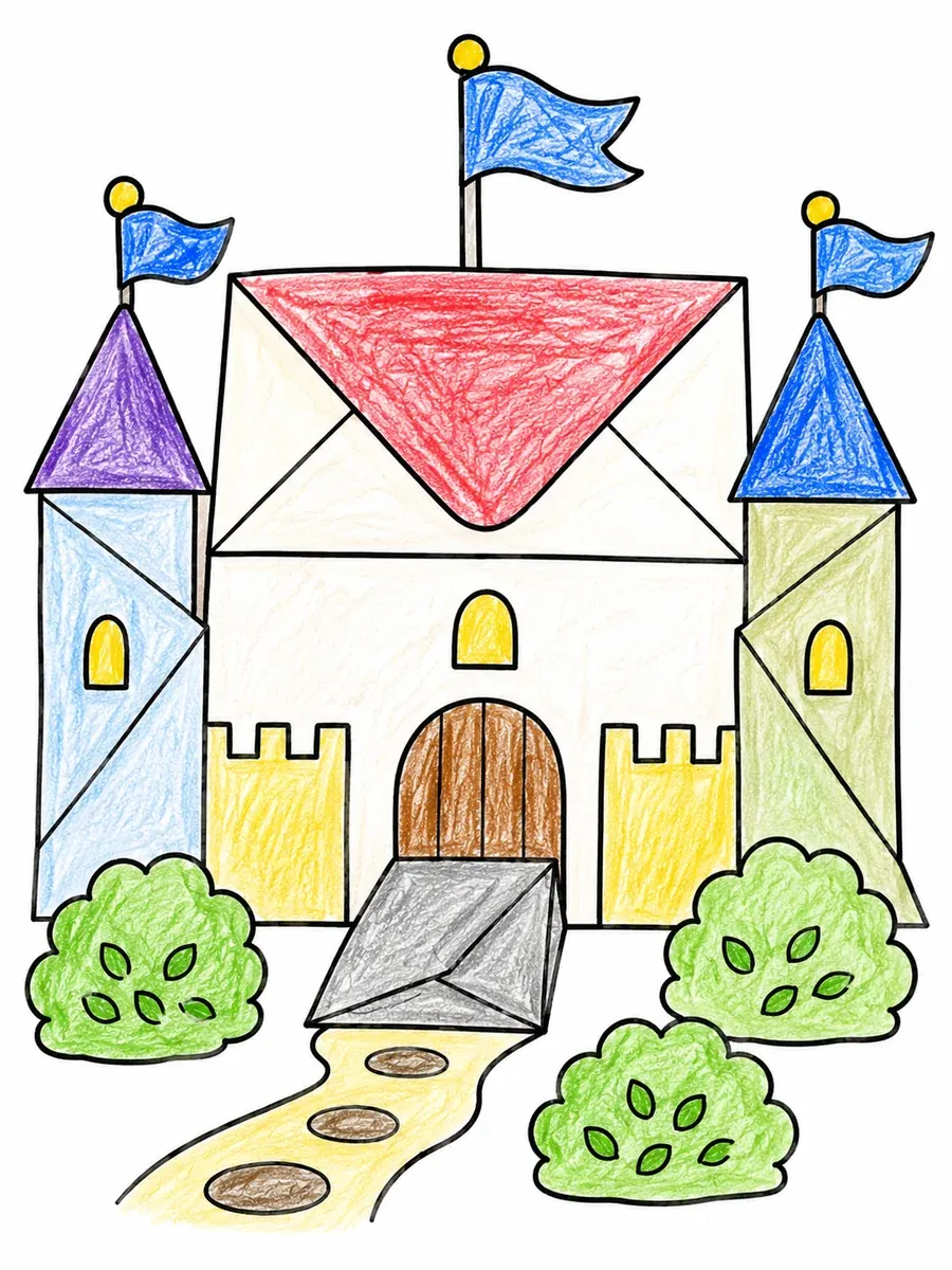 Das Briefumschlag-Schloss
