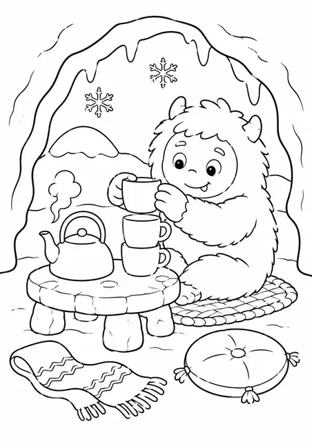 雪人怪叠杯子