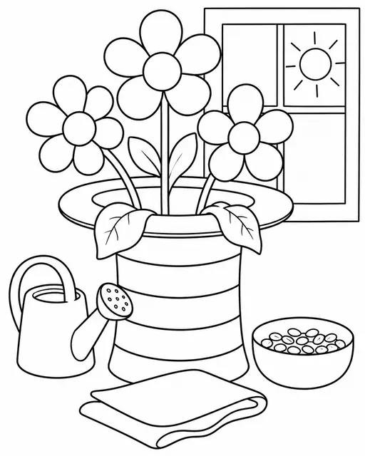 Zauberhut als Blumentopf