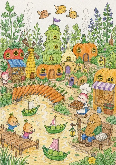 Vegetable City on the Soup Lake – This is how it could look