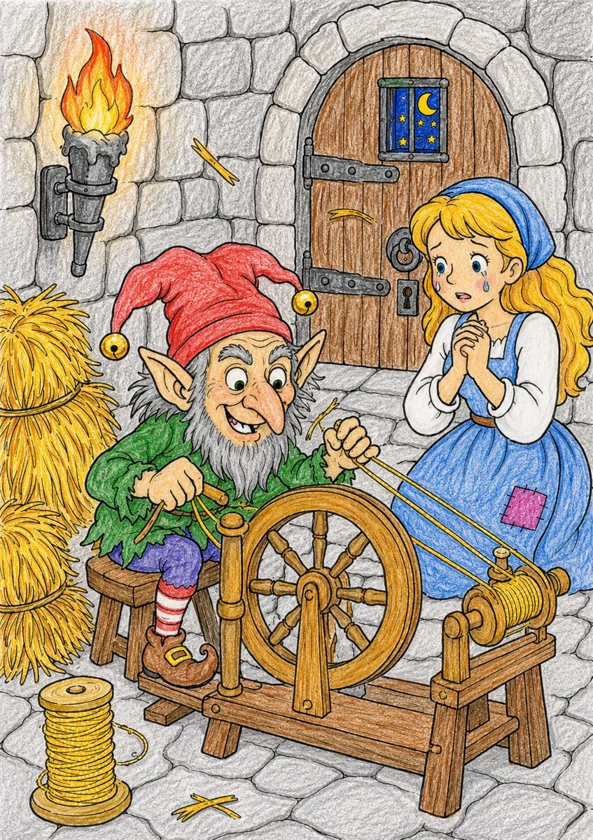 Rumpelstilzchen am Spinnrad