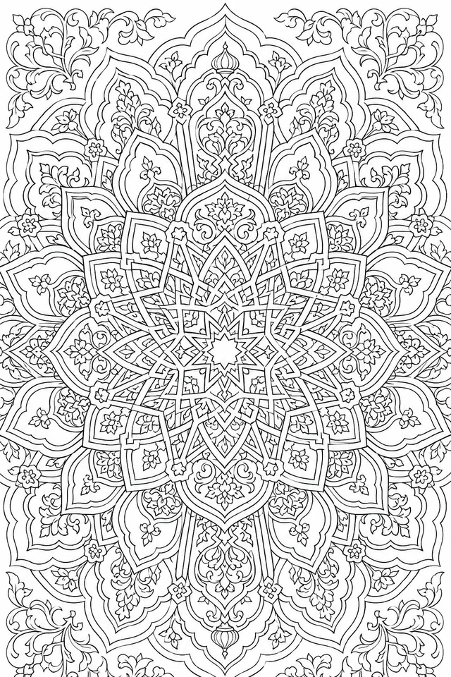 曼陀罗：阿拉伯清真寺穹顶与交错花纹