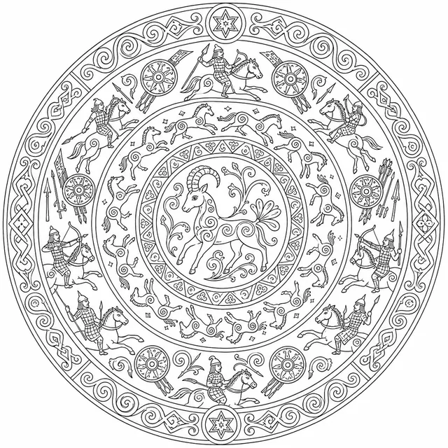कार्थेज / फोनीशिया / उत्तरी अफ्रीका / भूमध्य सागर – संकेंद्रित मंडल प्राचीन सभ्यता