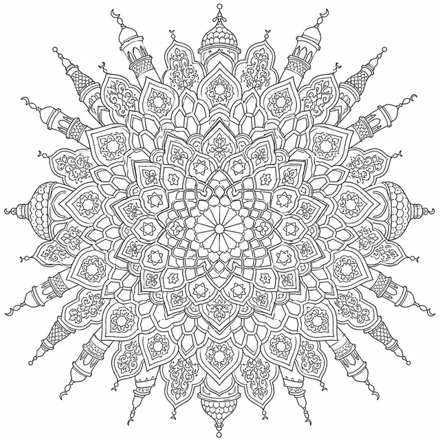Mandala: Minarets and Muqarnas Stalactite Vaulting