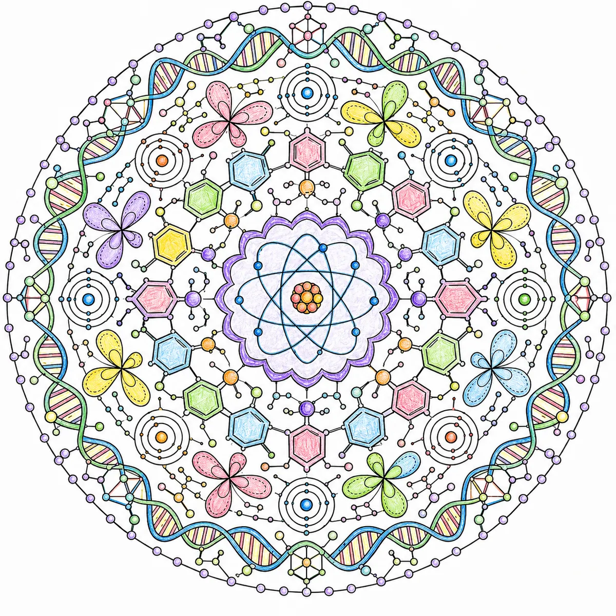 曼陀罗：分子结构与原子轨道