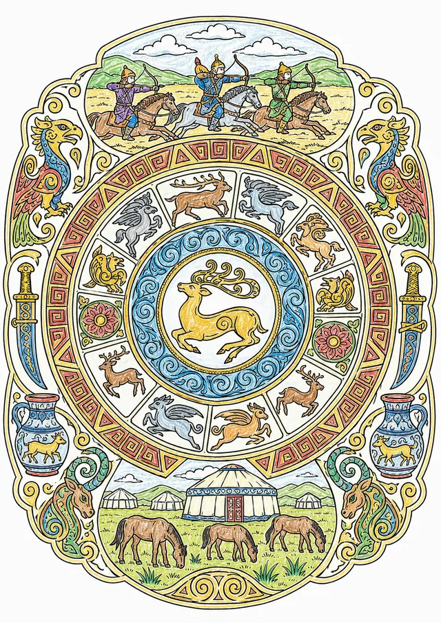 Scythian: Pectoral/Kurgan/Sword/Stag Griffin/Gold Cloisonné/Horse Phiale