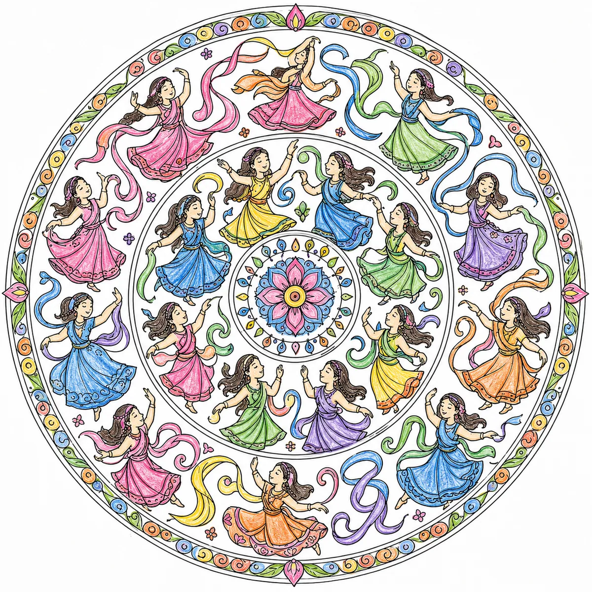 Mandala: Tanz und Bewegung